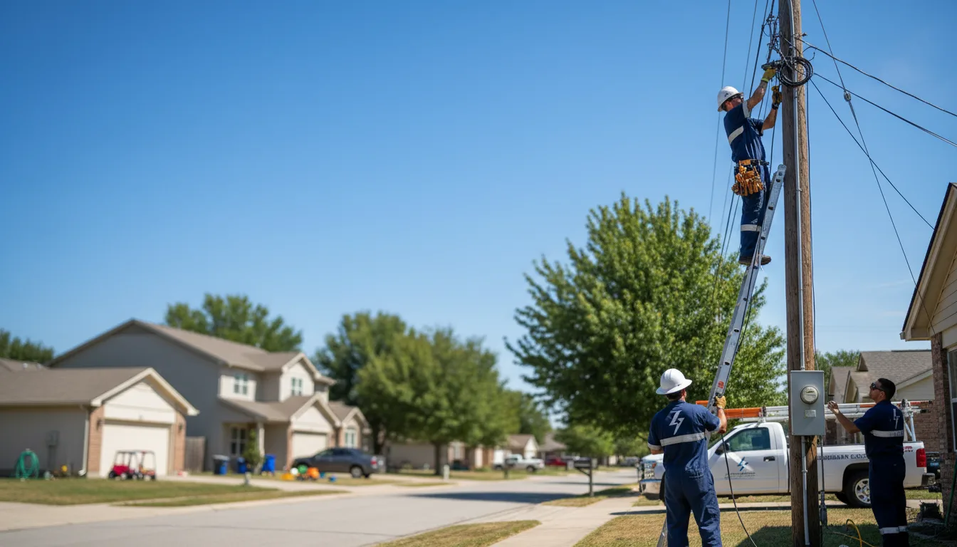 Residential electrician providing installation services in Fort Bridger, WY